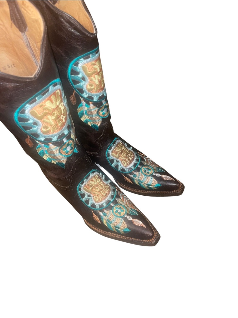 Tanner Mark live your dream leather cowboy boots NWT